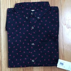 NWT Men’s short sleeve flamingo shirt